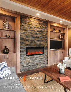 Spectrum Series Electric Fireplace Built
