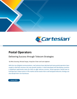 Postal Operators: Delivering Success through Telecom Strategies