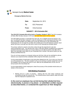 In the event an employee has not bid during their