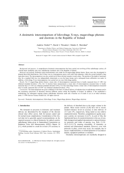 A dosimetric intercomparison of kilovoltage X-rays