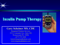 insulin delivery system presentation