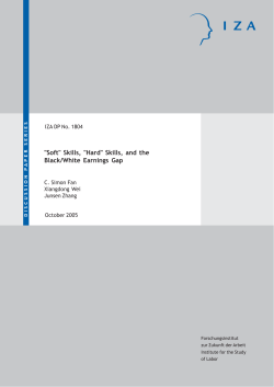 "Soft" Skills, "Hard" Skills, and the Black/White Earnings Gap