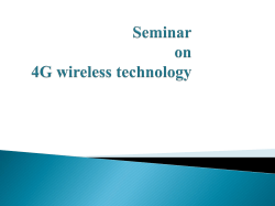 Seminar on 4G wireless technology