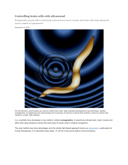Controlling brain cells with ultrasound