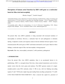 Disruption of human astn2 function by ZIKV ns4b gene as