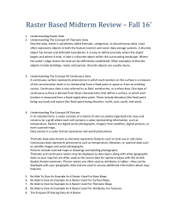 Raster Based Midterm Review answer fall 2016