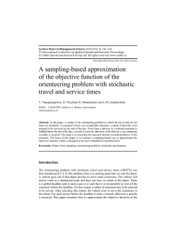 A sampling-based approximation of the objective function of the