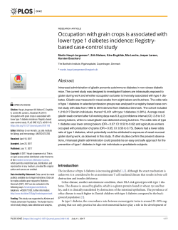 Occupation with grain crops is associated with lower type 1