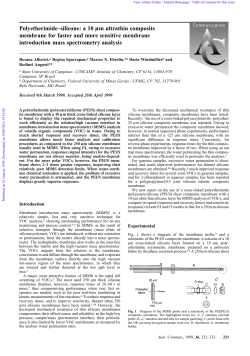 Polyetherimide&ndash;silicone: a 10 mm ultrathin composite membrane for