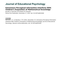 Journal of Educational Psychology