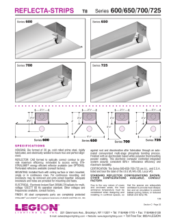 REFLECTA-STRIPS Series 600/650/700/725
