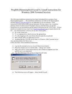 ProgRIS (Hummingbird Exceed 6
