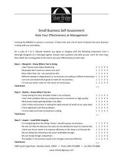 Self Assessment Mgmt