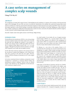 A case series on management of complex scalp