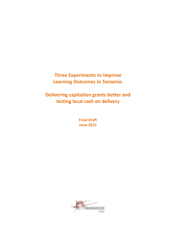 Three Experiments to Improve Learning Outcomes in