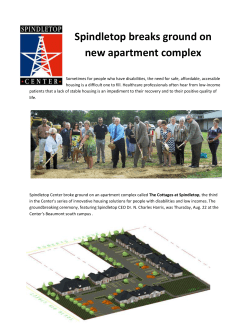 Spindletop breaks ground on new apartment