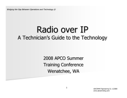 Radio over IP - ADCOMM Engineering