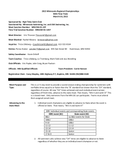 2015 Minnesota Regional Championships With Time Trials March 6