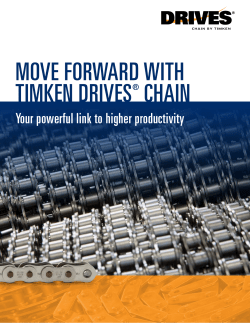 move forward with timken drives&reg; chain
