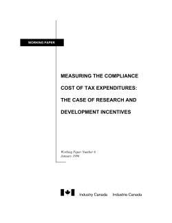 measuring the compliance cost of tax expenditures