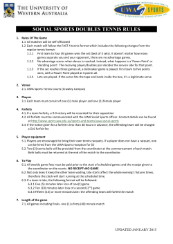 social sports doubles tennis rules