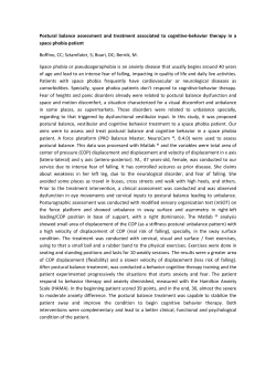 Postural balance assessment and treatment associated to cognitive