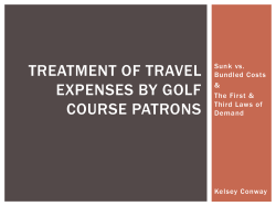 Treatment of travel expenses by golf course patrons