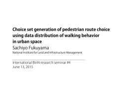 Choice set generation of pedestrian route choice using data