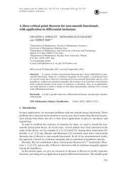 A three critical point theorem for non