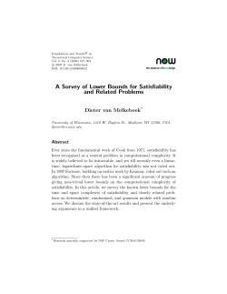 A Survey of Lower Bounds for Satisfiability and Related Problems