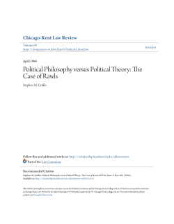 Political Philosophy versus Political Theory