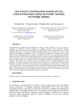 occupancy estimation based on co2 concentration using dynamic