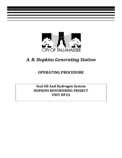Seal Oil and Hydrogen Operating Procedures