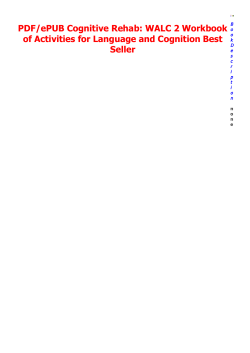 PDF/ePUB Cognitive Rehab: WALC 2 Workbook of