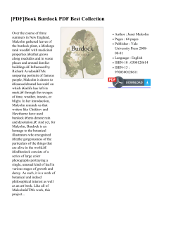 Book Burdock PDF Best Collection