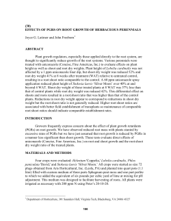 effects of pgrs on root growth of herbaceous