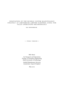 Innovation of the runway system maintenance strategy at