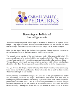 Becoming an Individual: Four to Eight Months