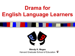 Drama for English Language Learners