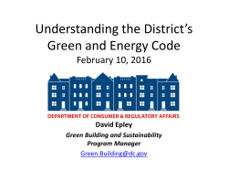 Navigating the District`s Green Building Regulations
