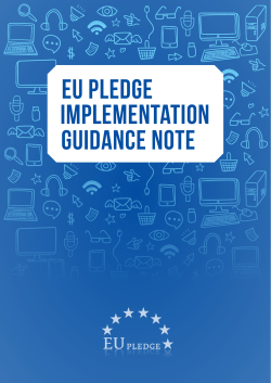 EU Pledge Implementation Guidance Note