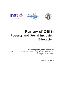 Review of DEIS: Poverty and Social Inclusion in