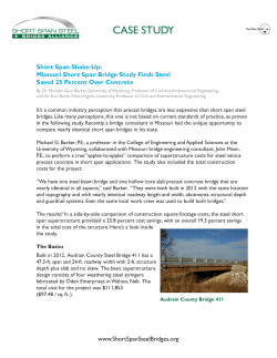 case study - Short Span Steel Bridge Alliance