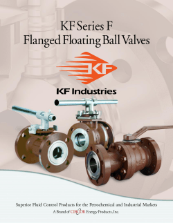Series F Flanged Floating Ball Valves