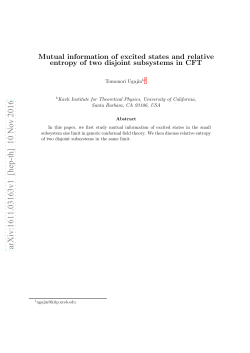 Mutual information of excited states and relative entropy of two