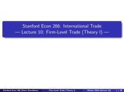 Firm-Level Trade