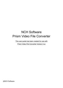 NCH Software Prism Video File Converter