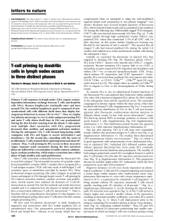 T-cell priming by dendritic cells in lymph nodes occurs in three