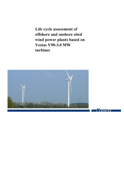 Life cycle assessment of offshore and onshore sited wind