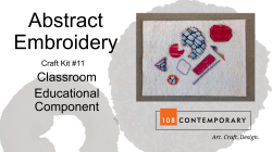 Embroidery - 108 Contemporary